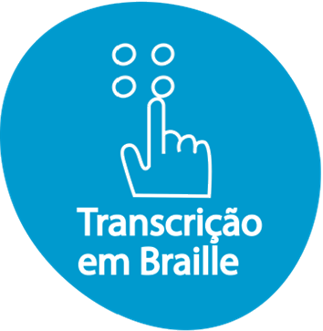 Serviço Transcrição em Braille. O serviço de transcrição em Braille pode der realizado em materiais didáticos a serem utilizados em sala de aula, livros, apostilas, partituras, mapas, placas de localização e outros. O serviço de transcrição em Braille pode ser solicitado pelas Unidades e Subunidades Acadêmicas.